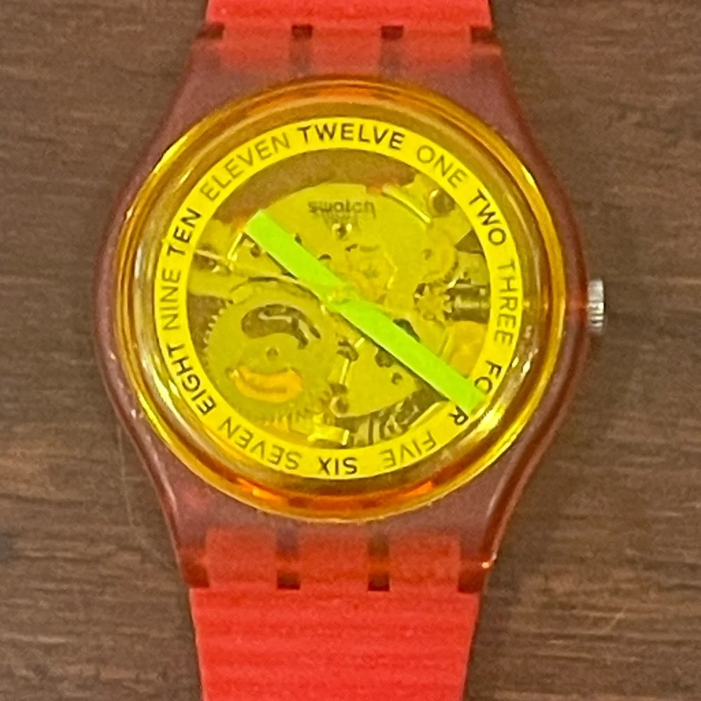 swatch Red and Yellow Watch - Picture 2 of 7